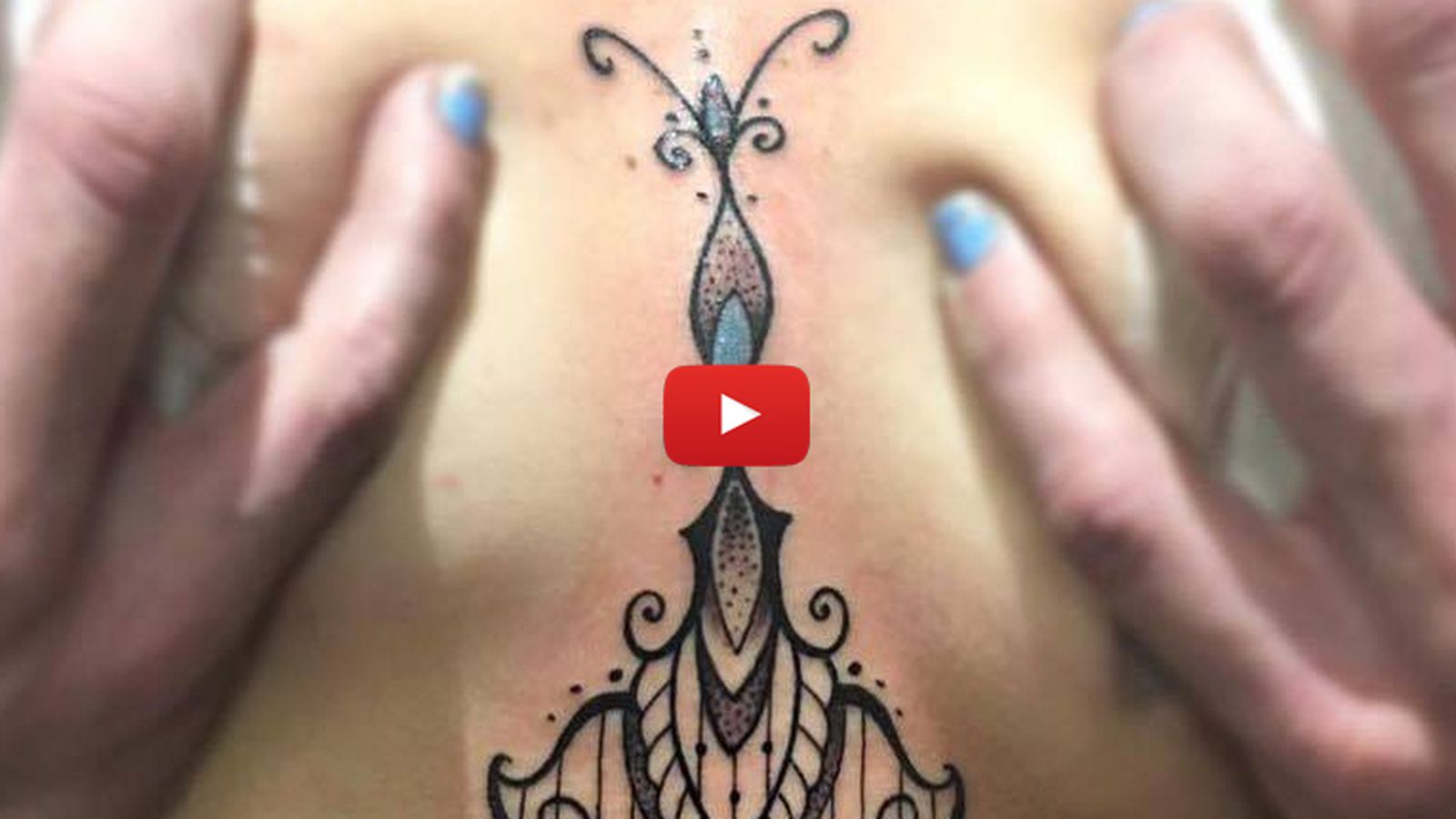 Video: MMA star Gabi Garcia gets giant cleavage tattoo and I'm sure you