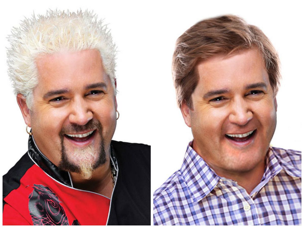 Without His Trademark Blonde Spikes, Guy Fieri Is Just a Regular Dad - Eater