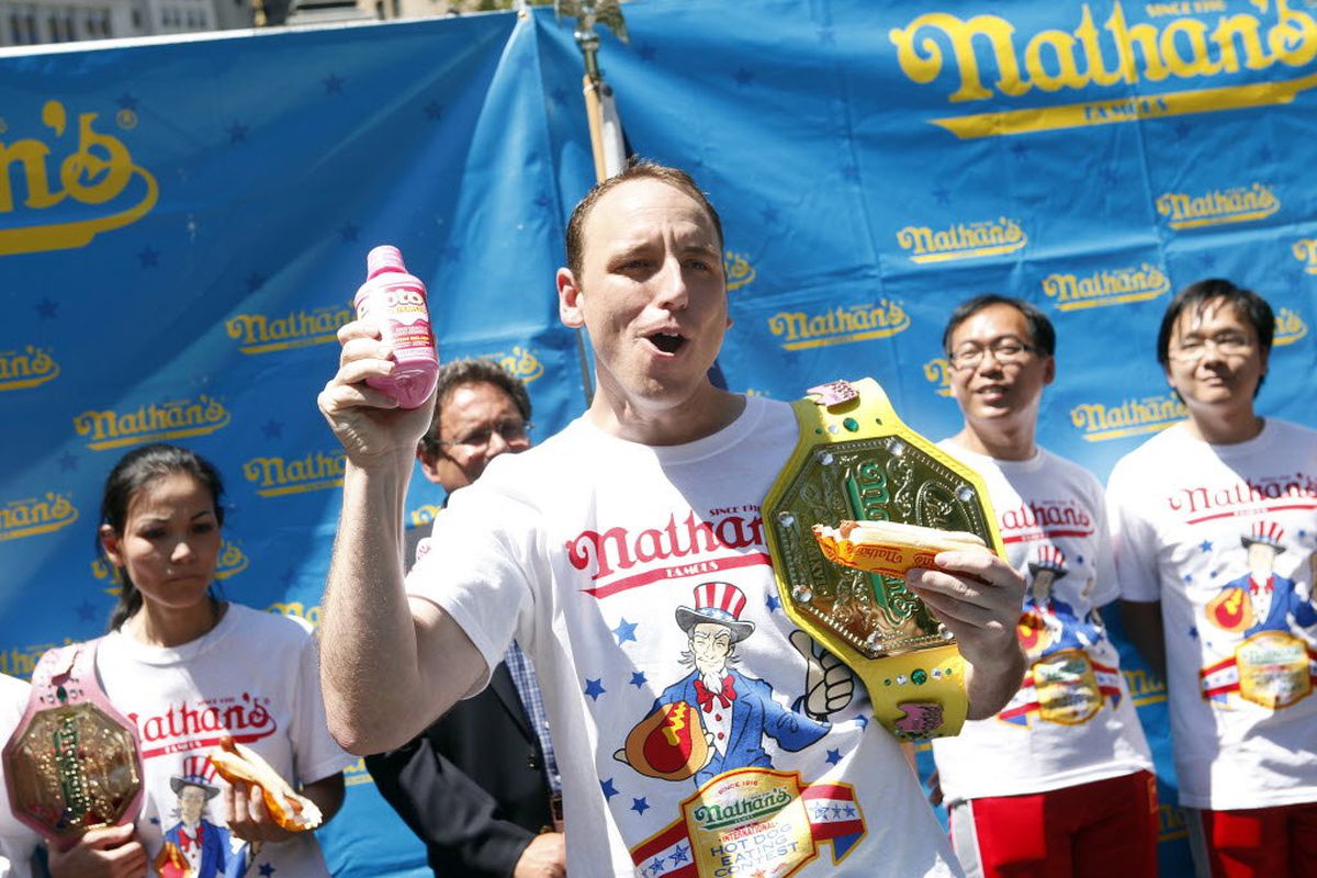 Just like Joey Chestnut, the Rangers came up wieners