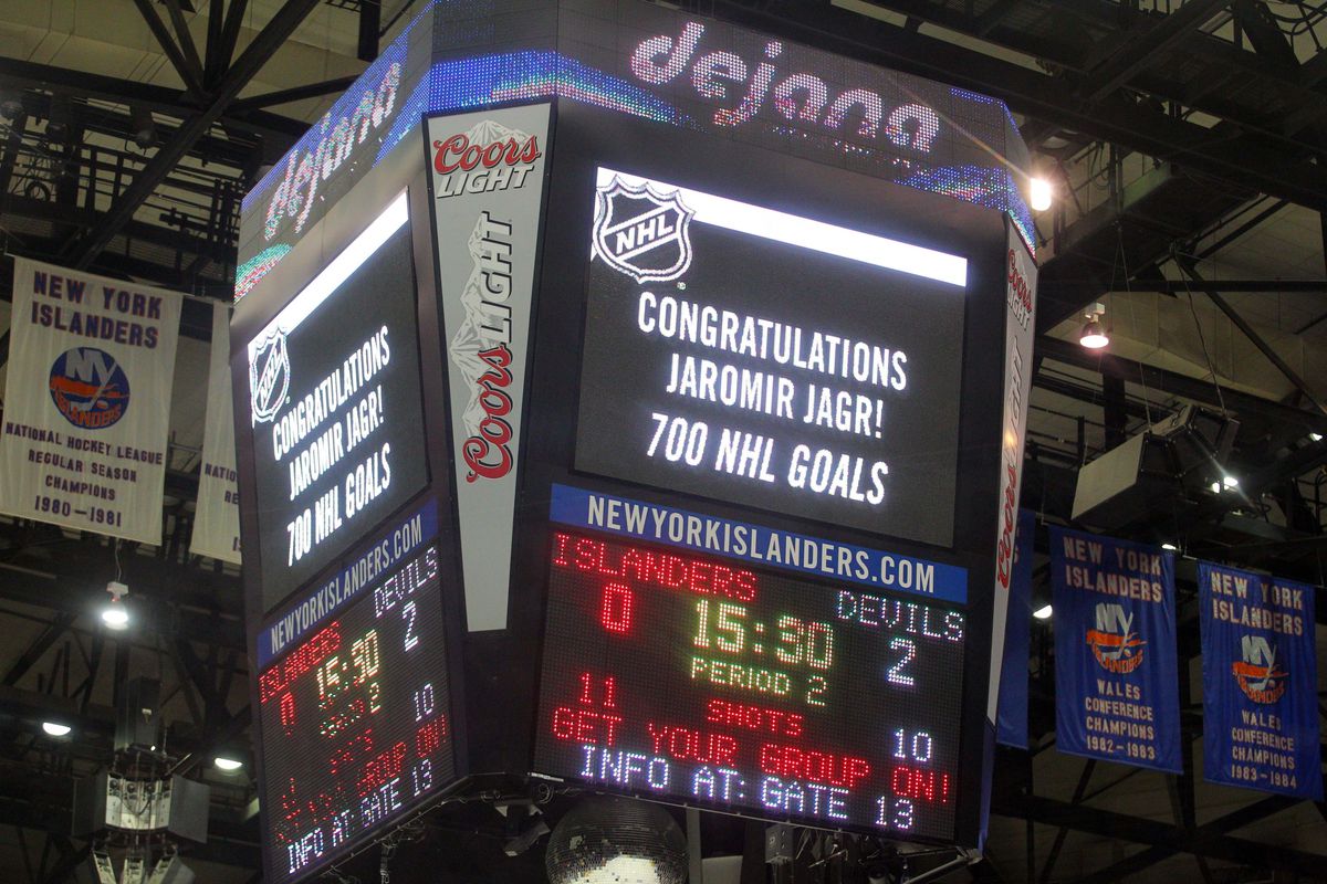 How big was the goal?  The Islanders congratulated him for it at the arena.