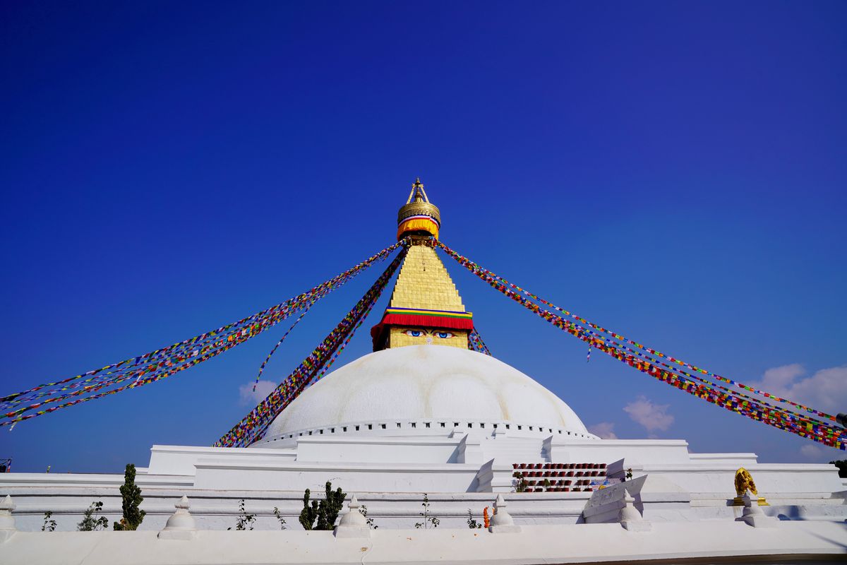 Memorial stupa for the Buddha in Kathmandu, Nepal