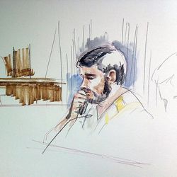Fazliddin Kurbanov, 30, makes his initial appearance in Federal Court on Friday, May 17, 2013. Kurbanov was arrested Thursday in Boise, Idaho, as part of a federal terrorism investigation. Federal terrorism charges were filed Thursday in Boise and Salt Lake City.