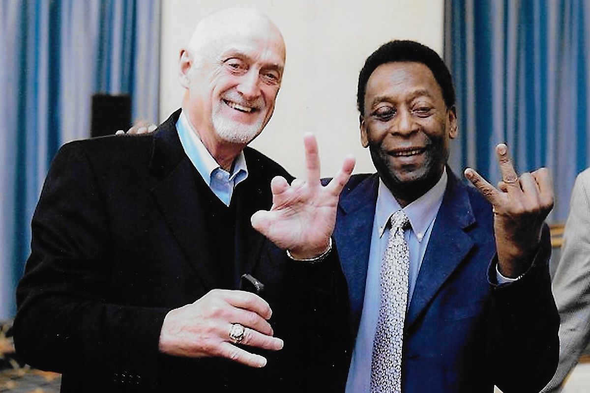 Cliff McCrath is no stranger to soccer royalty, in this case Pelé.
