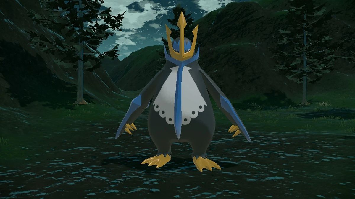 Empoleon, as seen in Pokemon Arceus 