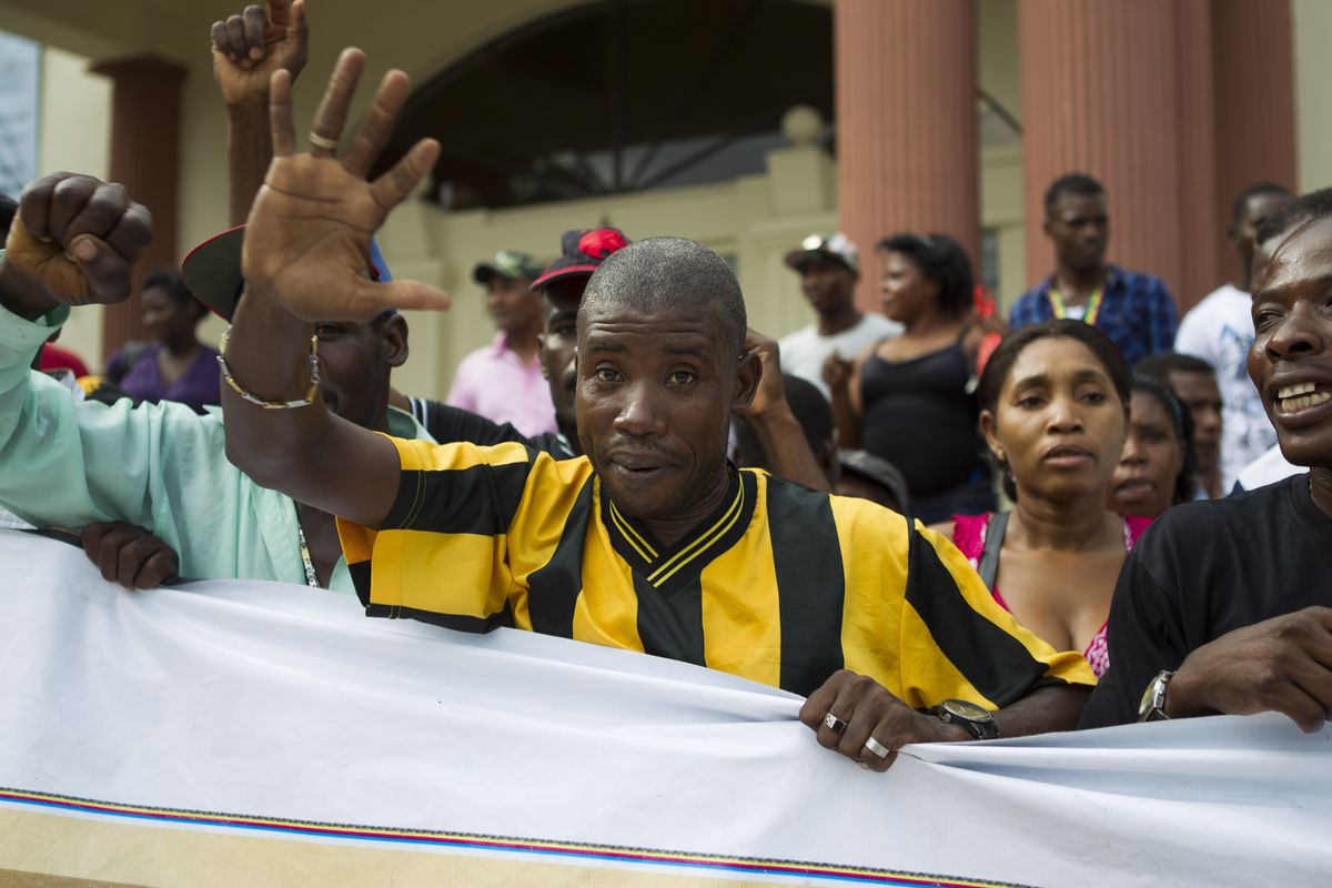 Haitian sugar workers protest DR