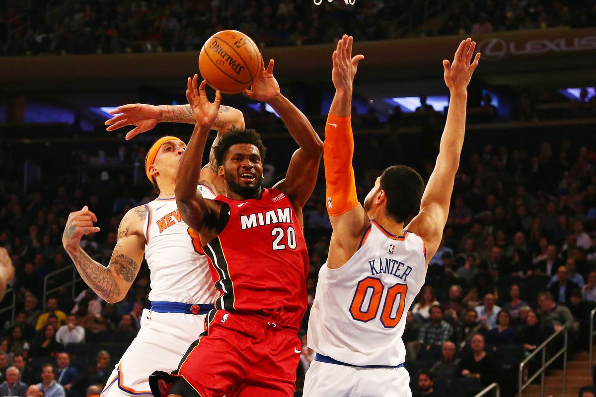 NBA: Miami Heat at New York Knicks