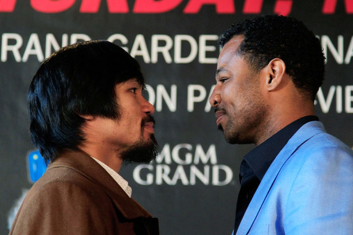 Does Shane Mosley have a chance?  The odds are long, but might be worth a play.  (Photo by Chris Trotman/Getty Images)