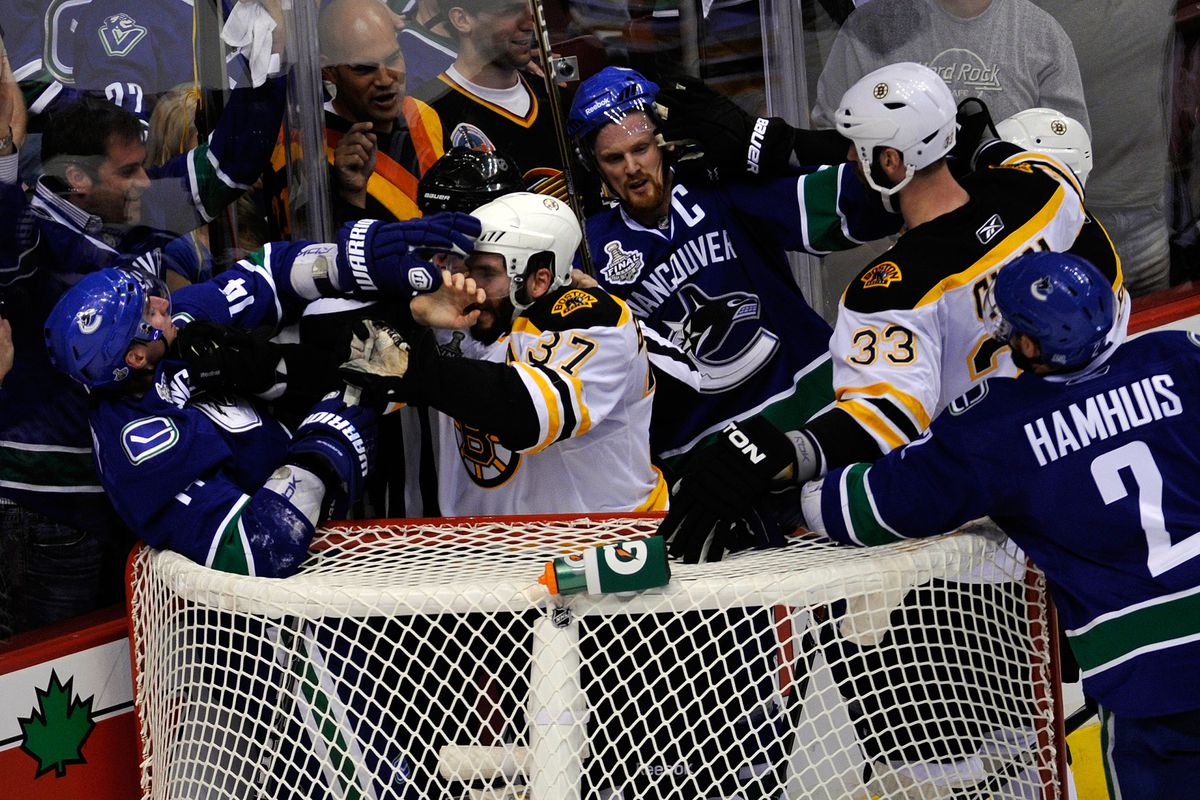 Boston Bruins v Vancouver Canucks - Game One