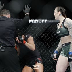 Megan Anderson gets the win at UFC 232.