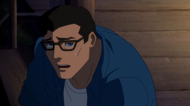 Clark Kent cries over a death on season 4 of Young Justice