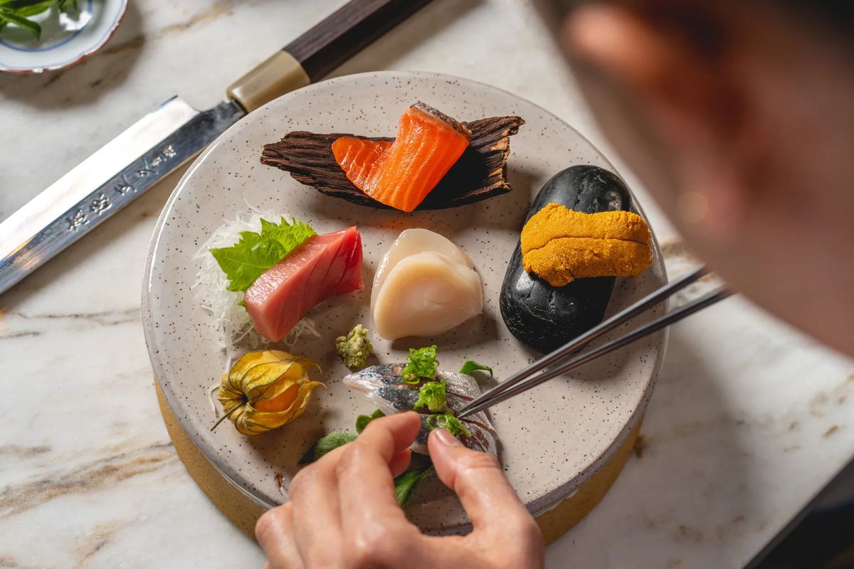 A sashimi platter.