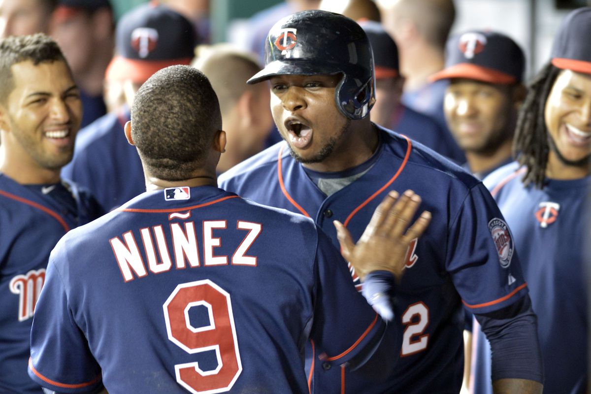 Miguel Sano (right) and Eduardo Nunez have each hit better this season with runners on.