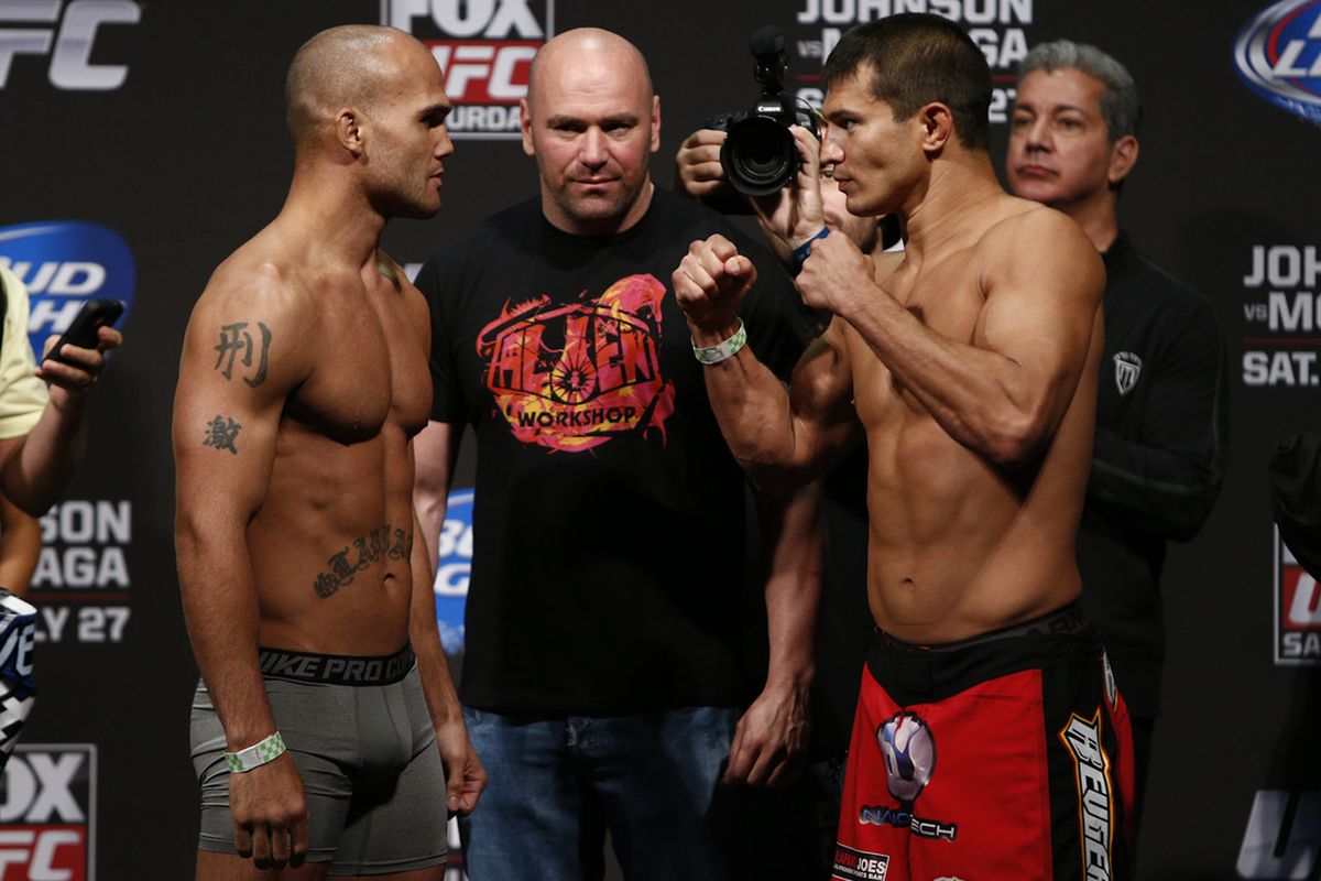 Robbie Lawler and Bobby Voelker will square off at UFC on FOX 8 on Saturday.