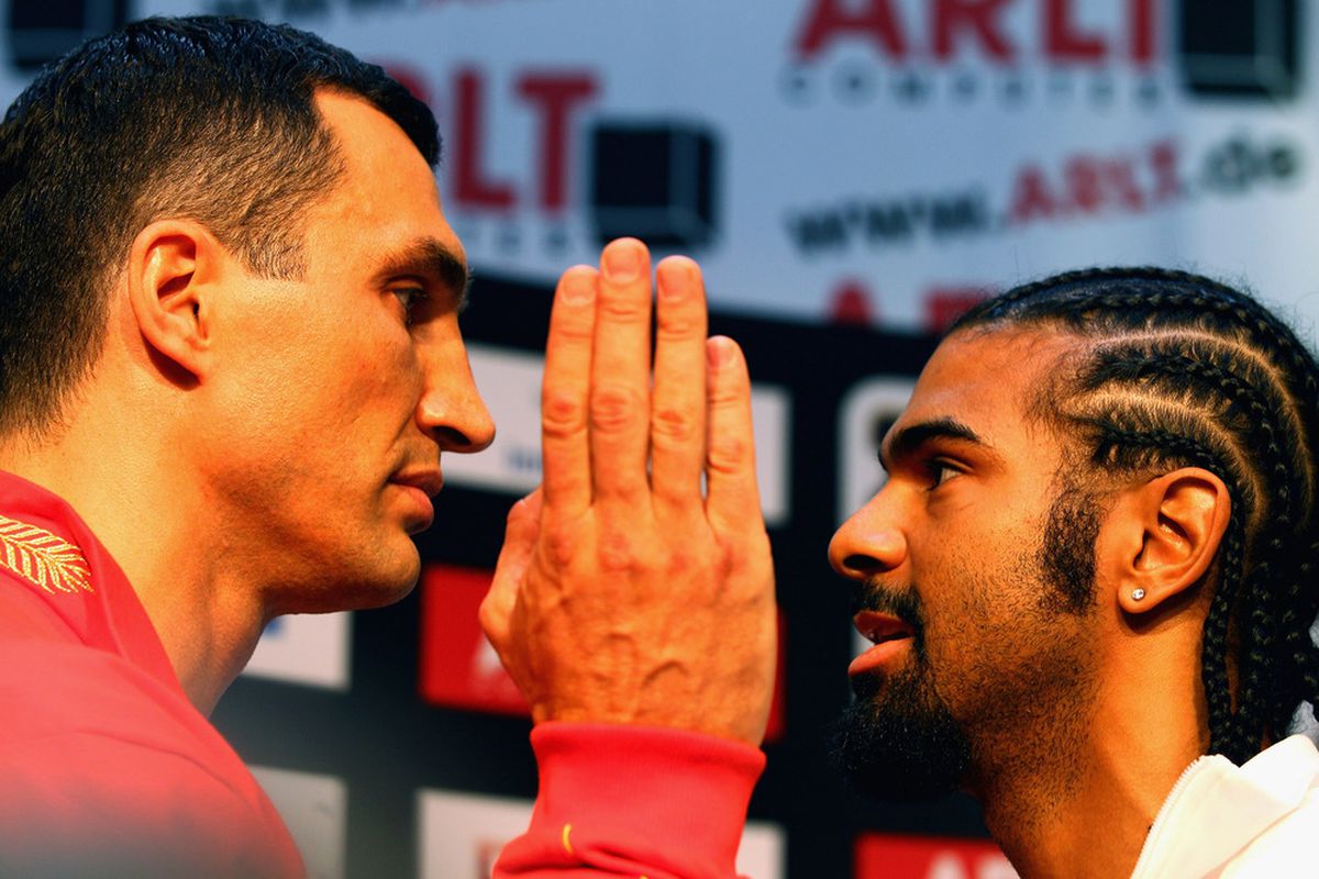 Wladimir Klitschko and David Haye are in the month's biggest fight, but is it the best? (Photo by Alexander Hassenstein/Bongarts/Getty Images)