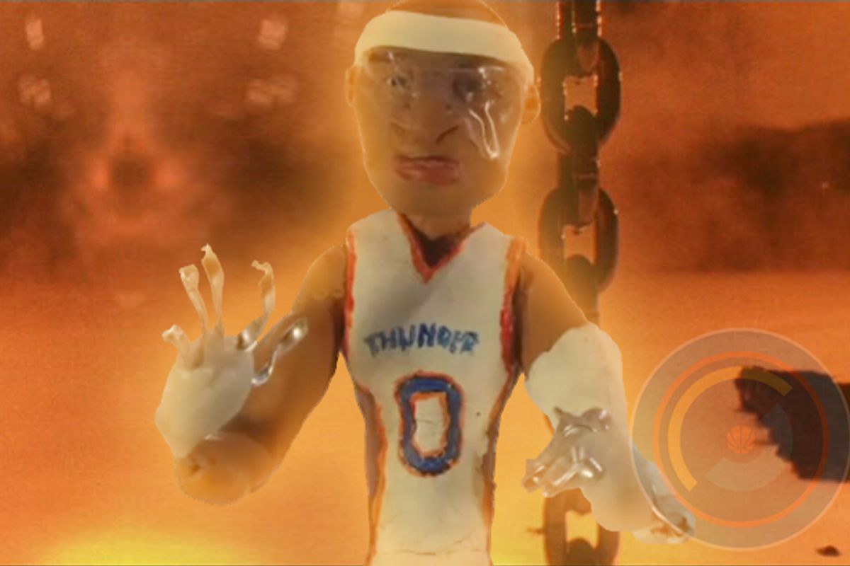 Claymation Terminator Russ is ready to burn down the Raptors