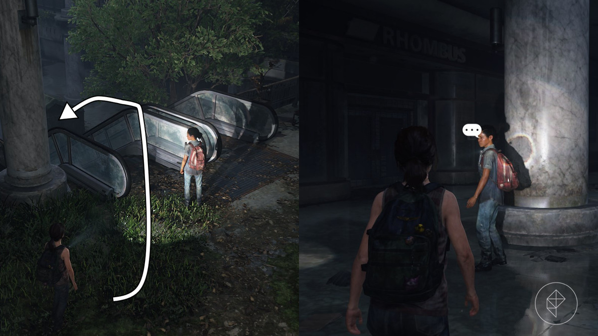 Optional conversation 4 location in the Mallrats section of the Left Behind DLC in The Last of Us Part 1