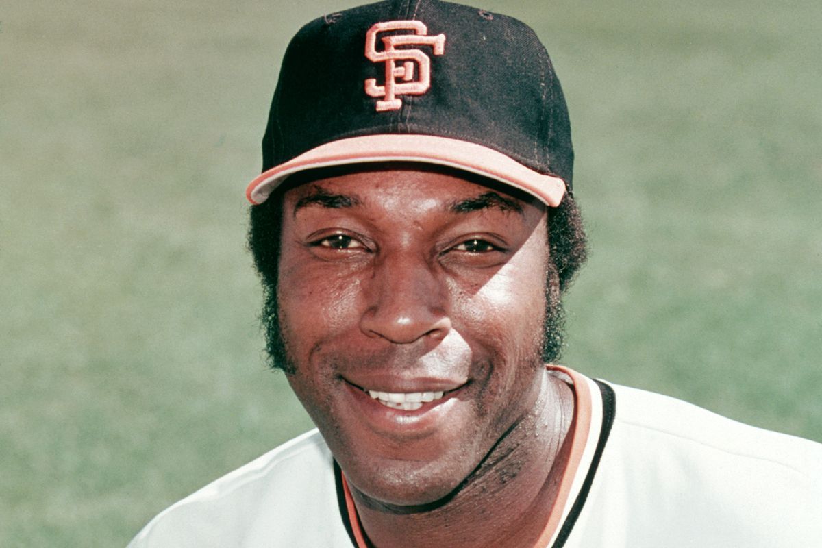 Close up of Willie McCovey smiling.