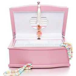 Reed & Barton Ballerina Musical Jewelry Box, Pink/White, $80 
