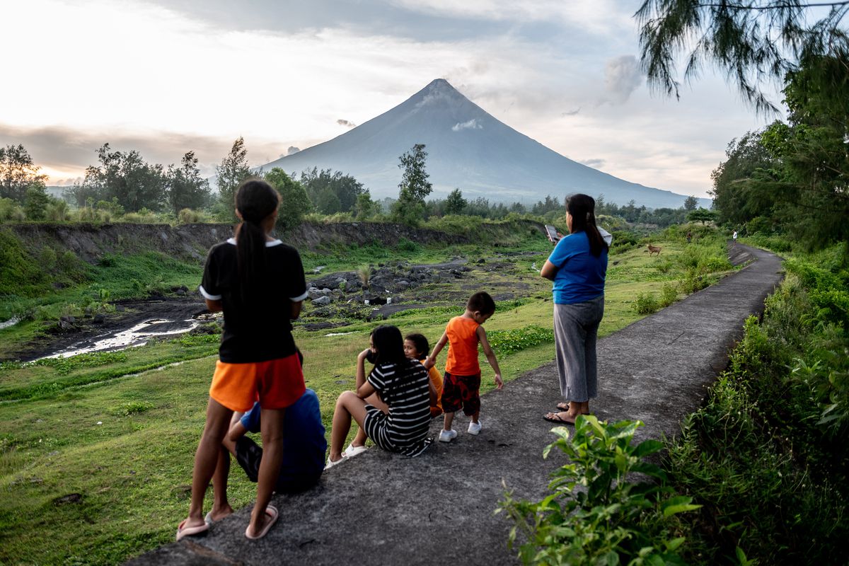 Daily Life In Albay Province As Mayon Volcano Remains Under Alert Level 3