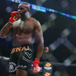 Cheick Kongo is victorious at Bellator 208 at the Nassau Coliseum in Uniondale, N.Y.