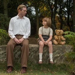 Domhnall Gleeson and Will Tilston in “Goodbye Christopher Robin.”