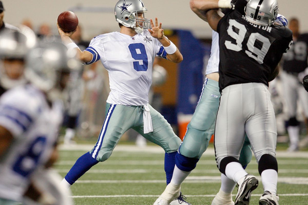 Will Tony Romo suit up for the first pre-season game against the Oakland Raiders?