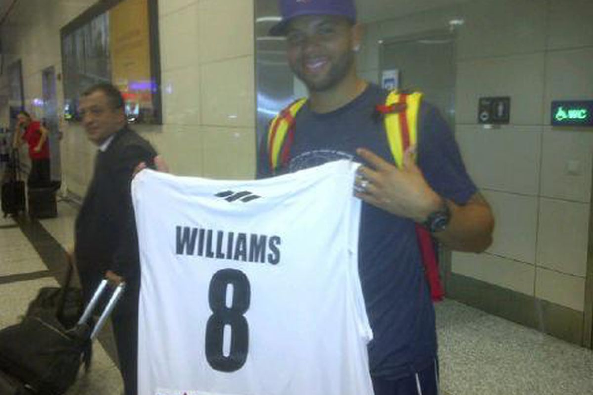 New Jersey Nets point guard Deron Williams arrived at a Turkey airport on Thursday.
