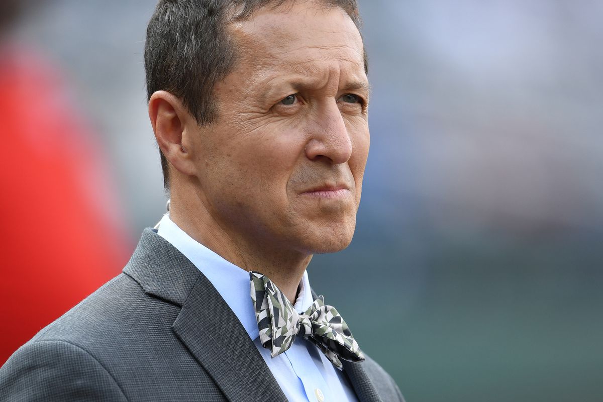 Fox baseball announcer Ken Rosenthal looks on before a baseball game between the Washington Nationals and the Los Angeles Dodgers at Nationals Park on July 3, 2021 in Washington, DC.