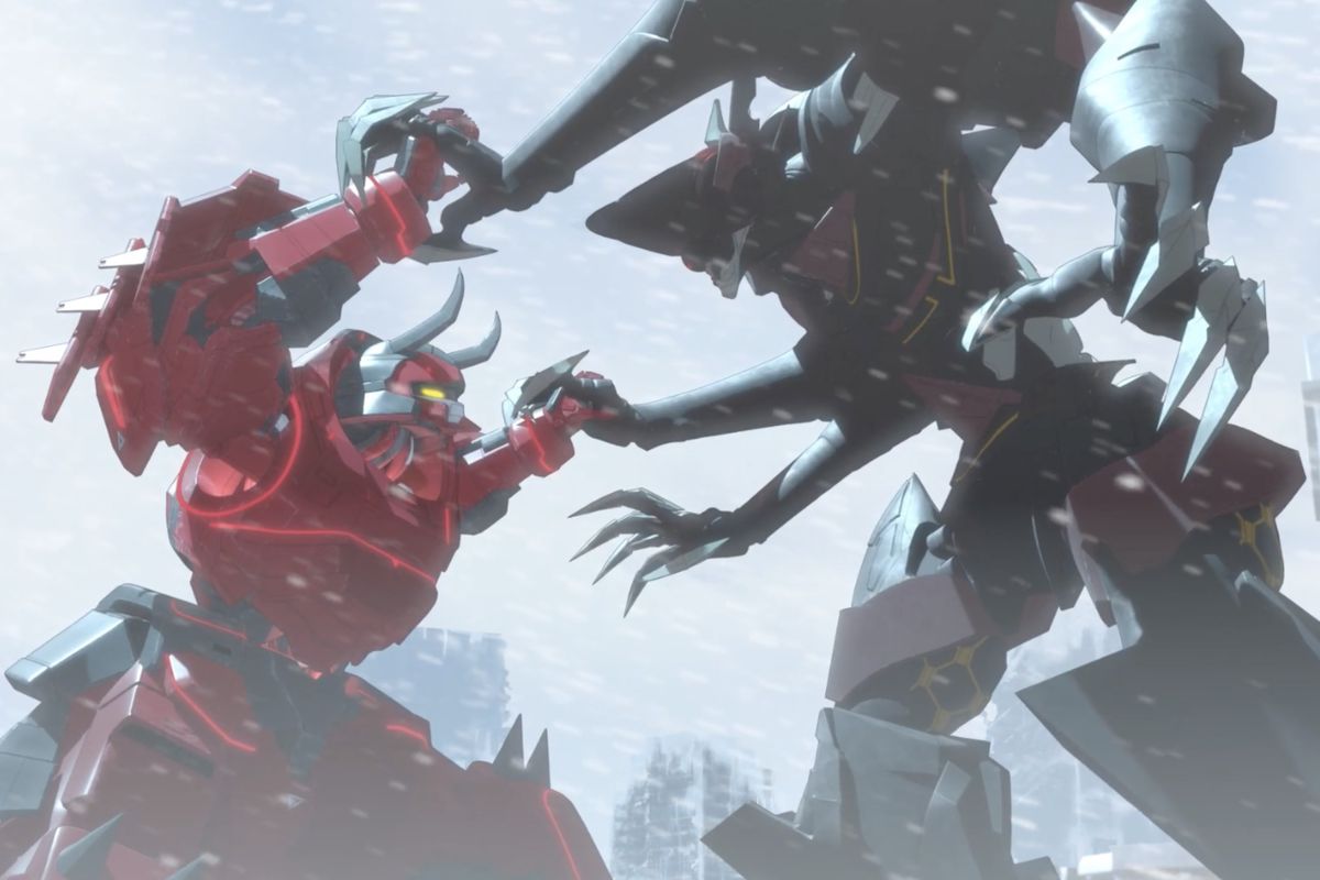 Giant robots fight in gen:lock season 2 trailer