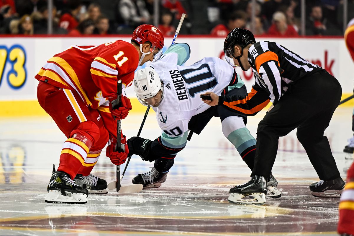 NHL: NOV 01 Kraken at Flames