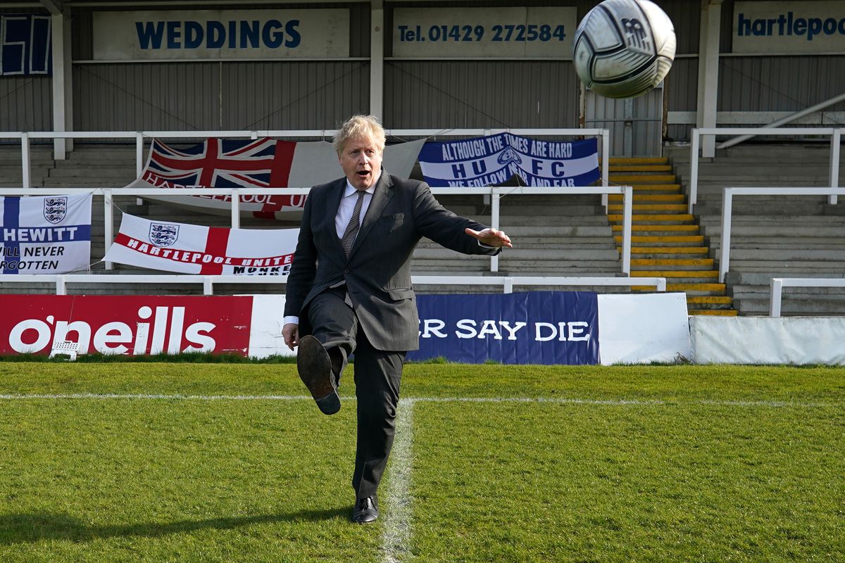 Boris Johnson Campaigns In The Hartlepool By-election