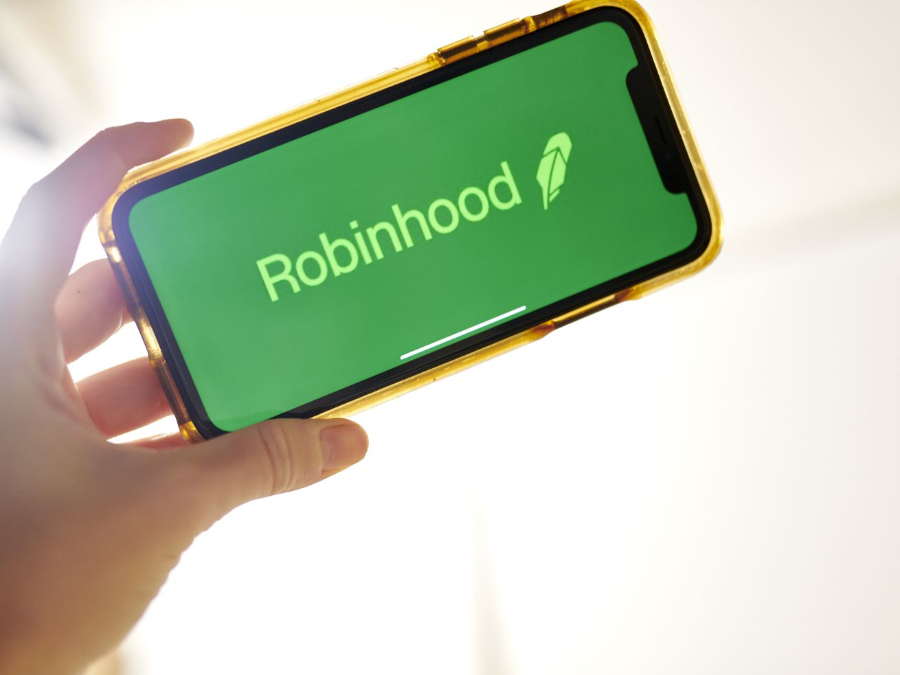Robinhood app on a phone.