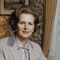This is a 1980 file photo showing  British Prime Minister Margaret Thatcher. Thatcher's former spokesman, Tim Bell, said Thatcher died of a stroke Monday morning, April 8, 2013. She was 87.