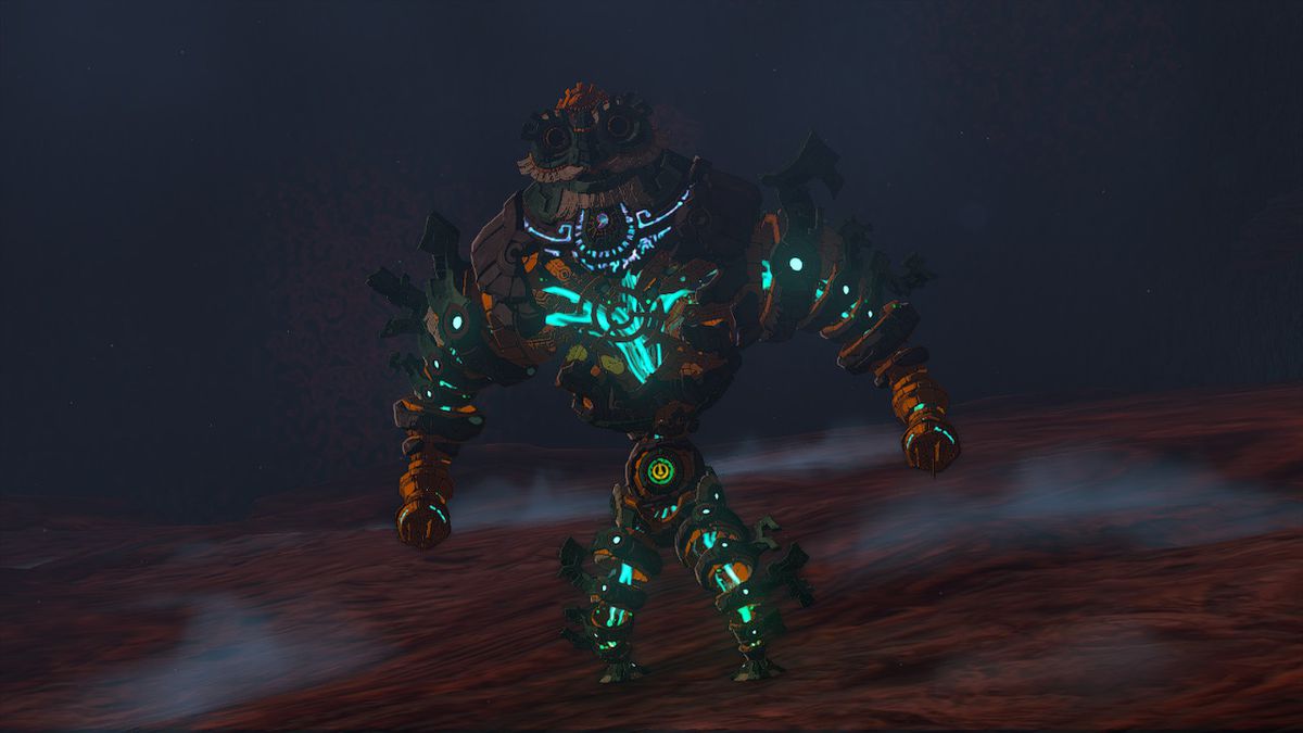 The mech construct in The Legend of Zelda: Tears of the Kingdom, which the sage Minaru has transferred her spirit into