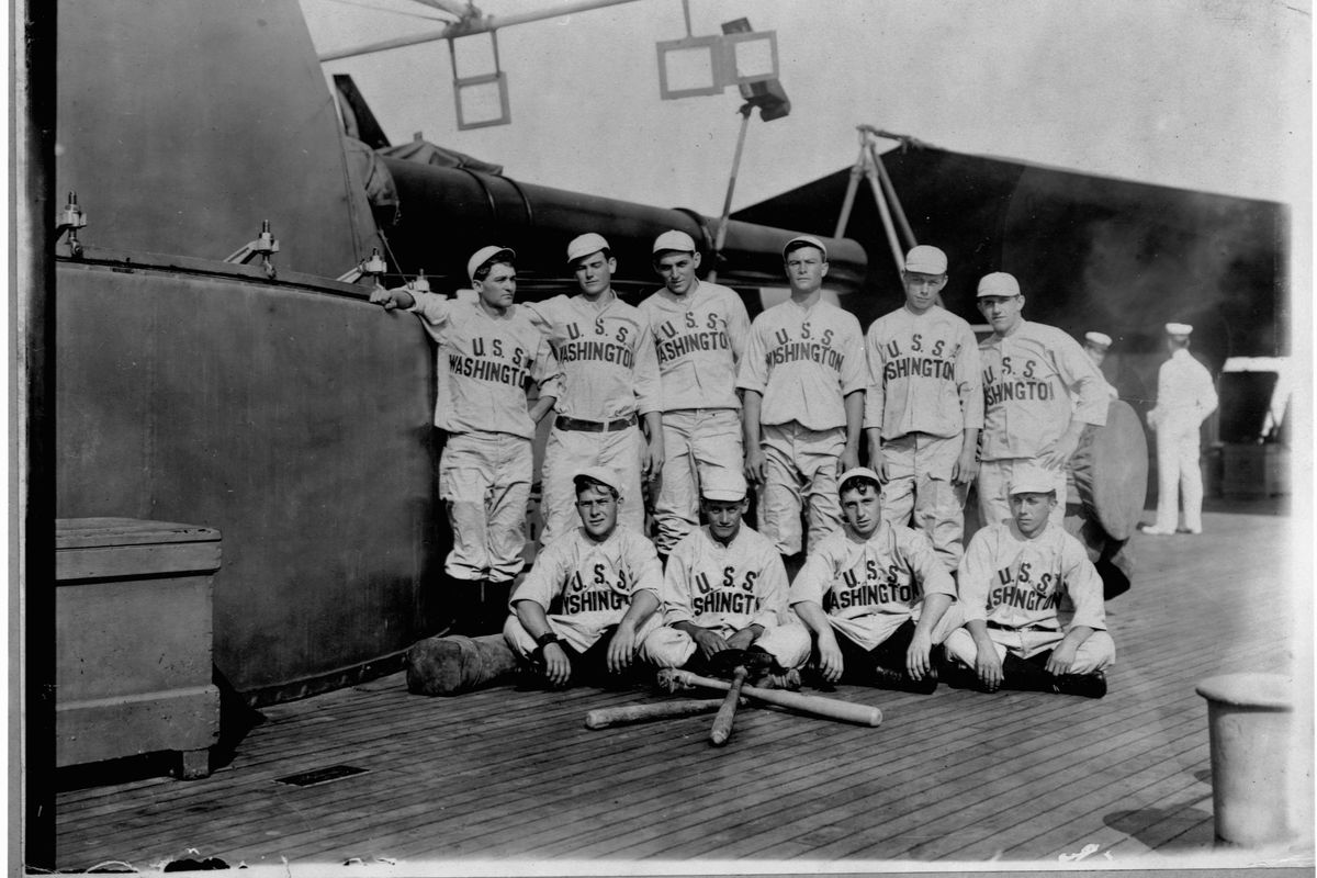 Baseball Team on a Navy Ship