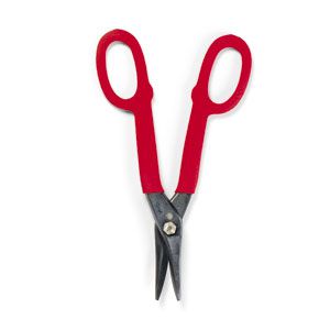 <p><strong>Tinner's Snips</strong><br>Twisted blades can follow straight lines and moderate curves in thin sheet metal, such as flashing.<br> <br>Wiss metal-cutting snips, from Cooper Tools, $19</p>