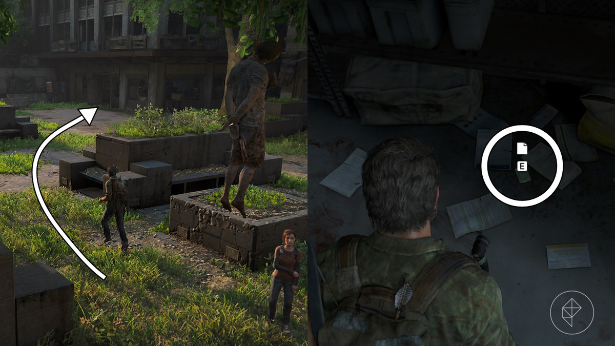 Fireflies note artifact location in the Financial District section of the Pittsburgh chapter in The Last of Us Part 1