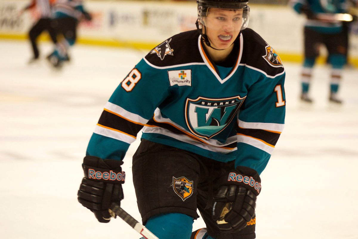 Worcester Sharks rookie forward Yanni Gourde snapped a 22-game goalless drought by scoring the lone goal for the Sharks Sunday afternoon in a 3-1 loss to the Providence Bruins.