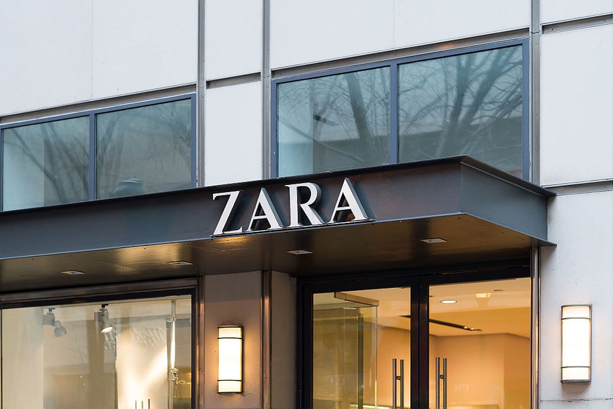 The exterior of a Zara store.