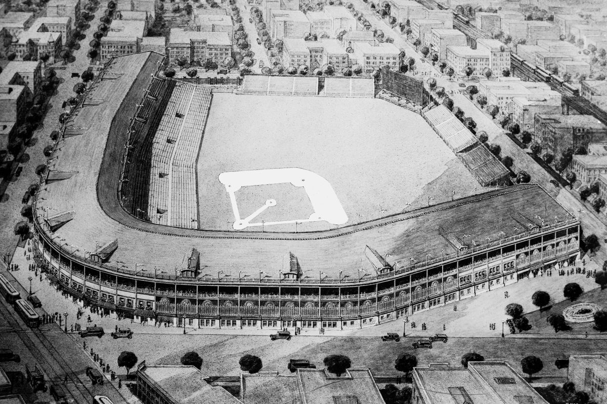Elevated View Of Wrigley Field