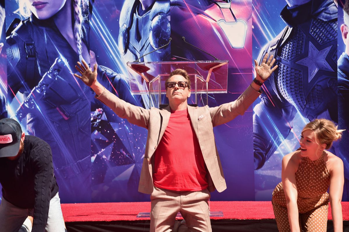 Marvel Studios’ “Avengers: Endgame” Stars Place Handprints In Cement At TCL Chinese Theatre