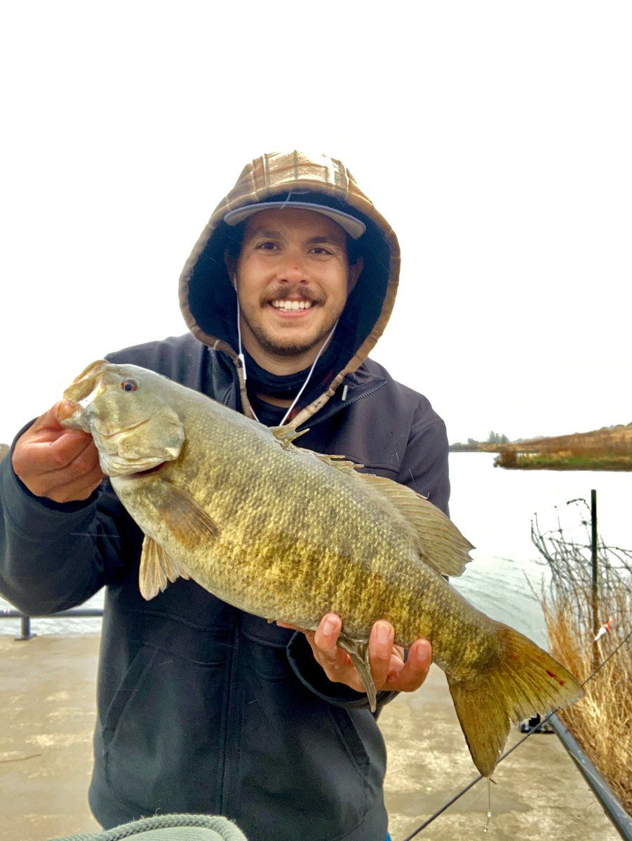 Quinn Voss tweeted the photo above of a good smallmouth bass with a good observation.  Provided