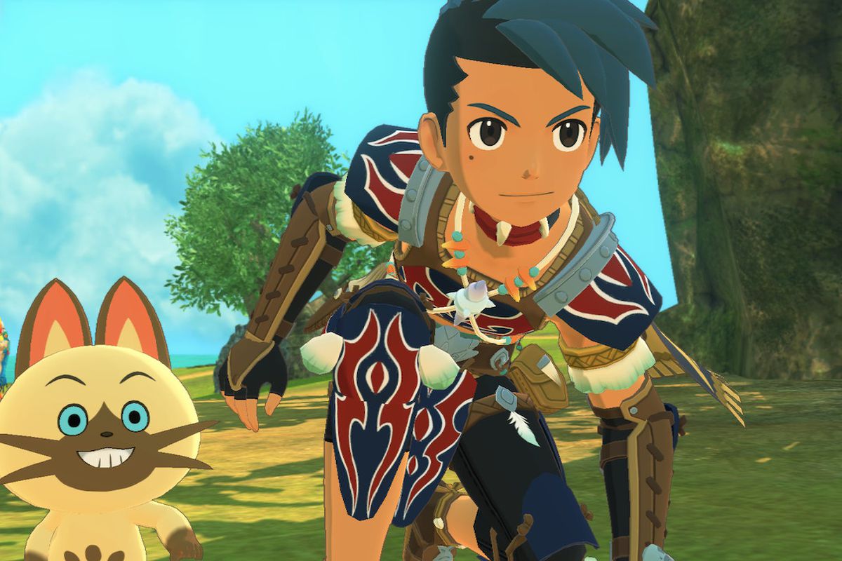 A Rider and Navirou look confident in Monster Hunter Stories 2: Wings of Ruin