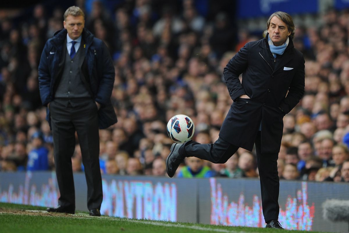 Mancini trying to dazzle Moyes with his ball skills