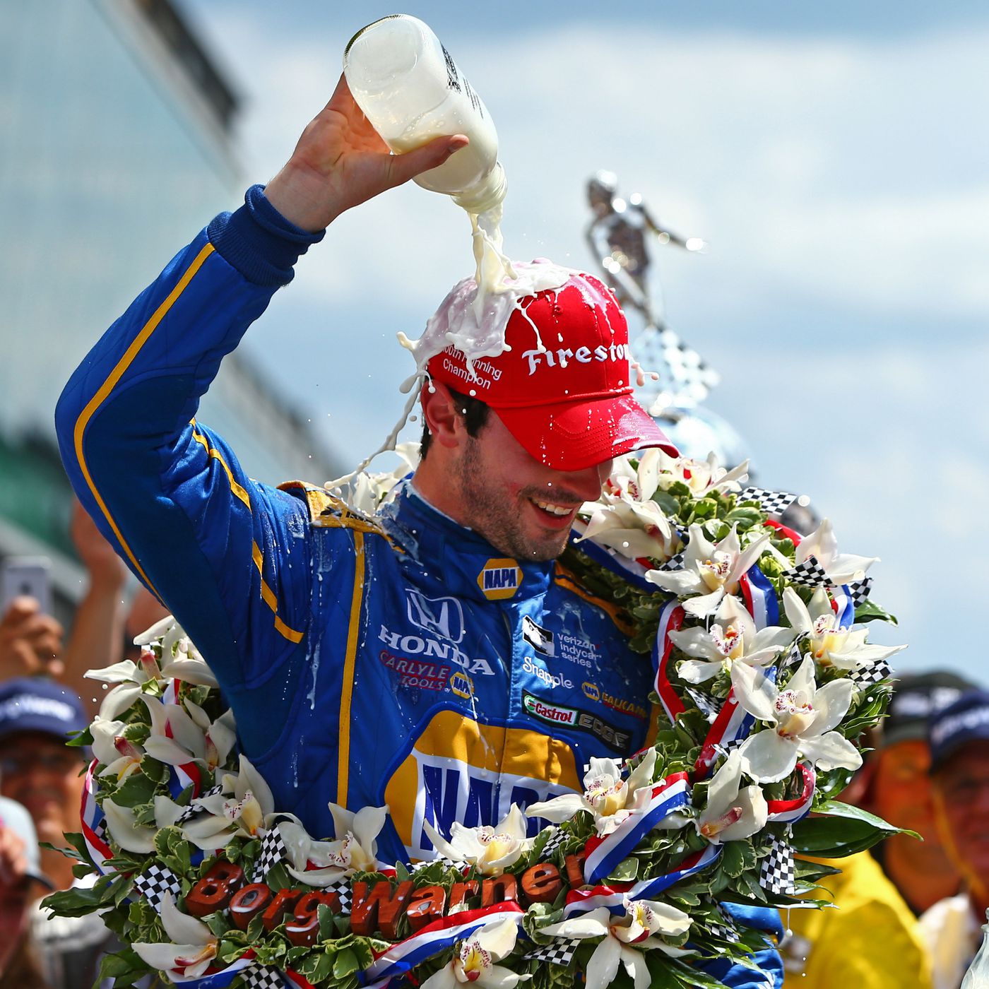 ALEXANDER ROSSI 2016 INDIANAPOLIS INDY 500 WINNER 8x10 PHOTO 