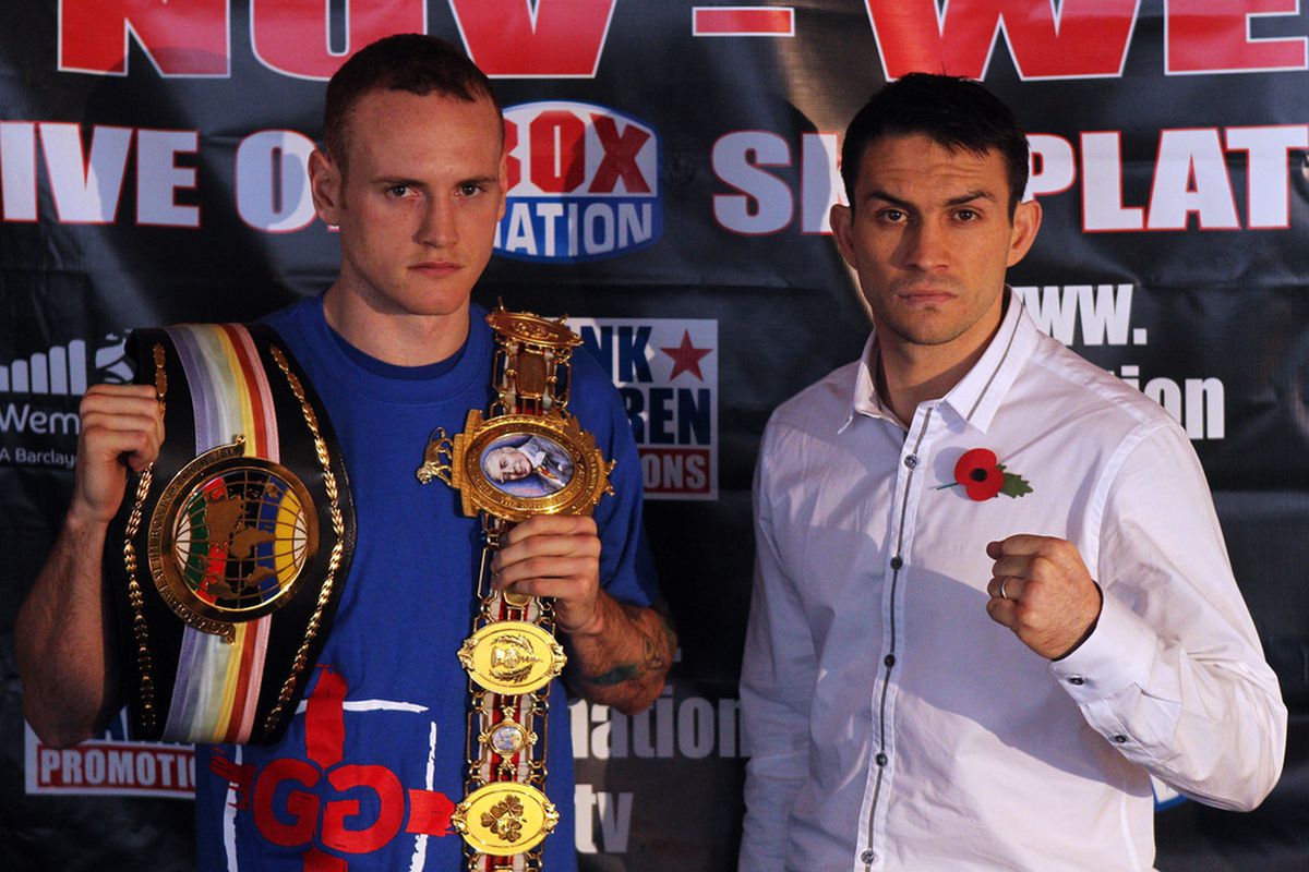 George Groves got Paul Smith out in the second round today in London. (Photo by Dean Mouhtaropoulos/Getty Images)