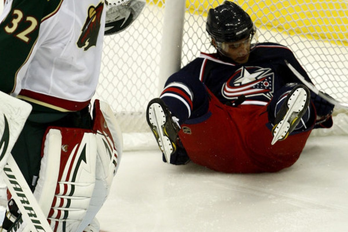 Players in the net? That's fine. Pucks? Let's avoid that.