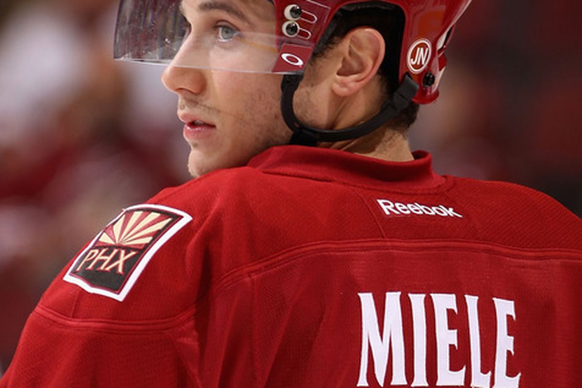 Andy Miele is the Coyote's highest profile prospect at Center