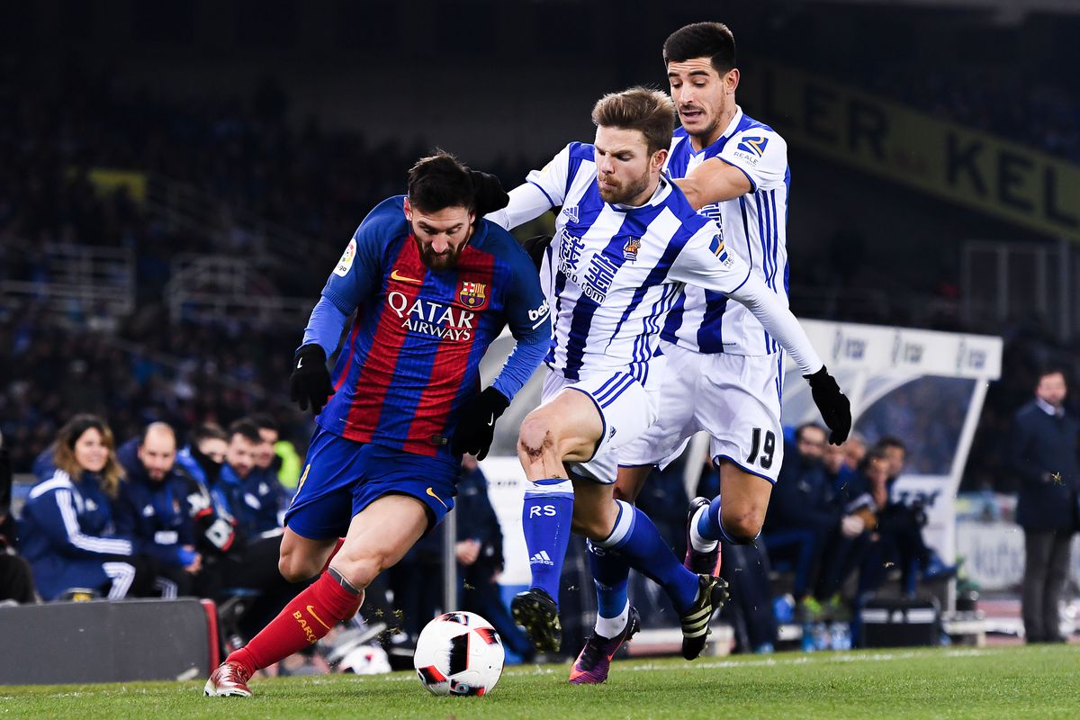 Real Sociedad v FC Barcelona - Copa Del Rey Quarter-final: First Leg
