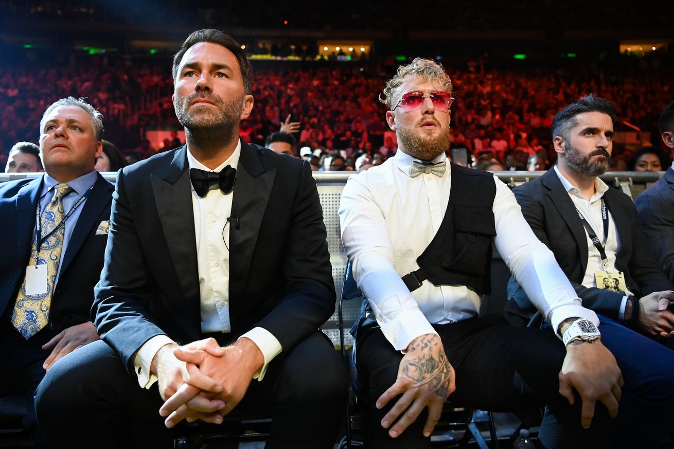 Eddie Hearn threatens Jake Paul with potential lawsuit over ‘idiotic’ fight fixing allegations
